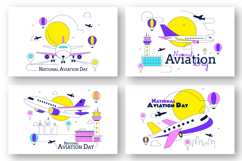 10 National Aviation Day Illustration Product Image 3