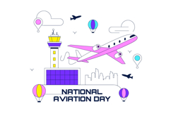 10 National Aviation Day Illustration Product Image 4