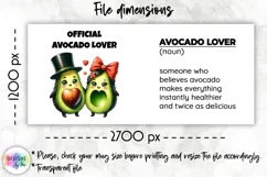 Funny Avocado Lover Definition Mug Wrap, Food Lover Mug Wrap Product Image 2