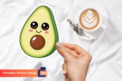 Avocado Funny Food Sticker, Funny Food Sticker Product Image 1