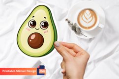 Avocado Funny Food Sticker, Funny Food Sticker Product Image 1