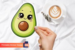 Avocado Funny Food Sticker, Funny Food Sticker Product Image 1