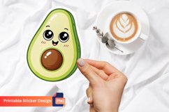 Avocado Funny Food Sticker, Funny Food Sticker Product Image 1