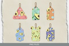 Avocado Seamless Pattern Shaped Tags Product Image 1