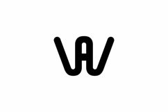 AW WA logo design vector template Product Image 1
