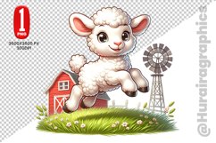 Cute Goat Clipart - PNG File Product Image 1