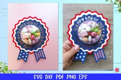 Patriotic Award Ribbon Candy Dome, 4th of July Candy Dome Product Image 15