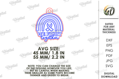 Awareness ribbons keychain Laser Cut. Keyring SVG Product Image 2