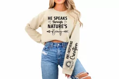 Awe-Inspiring Creation Sleeve SVG, God SVG Design, Faith SVG Product Image 2