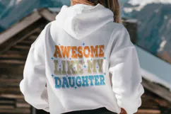 Awesome Like My Daughter Father’s Day T-shirt SVG Design Product Image 3