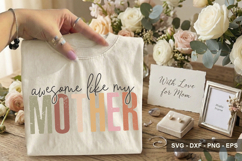 Awesome Like My Mother - Mother's Day Design Product Image 2