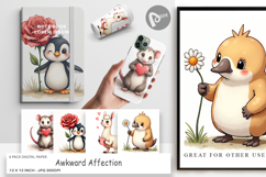 Awkward Affection Digital Paper Product Image 1