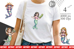 Awkward Alien Mermaids Sublimation Product Image 1