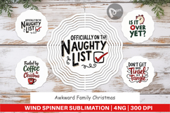 Awkward Christmas Quotes Wind Spinner Product Image 1