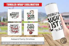 Awkward Christmas Quotes Tumbler Product Image 1