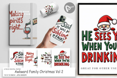Awkward Christmas Quotes Digital Paper Product Image 1