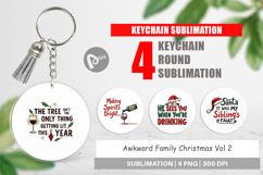 Awkward Christmas Quotes Keychain Product Image 1