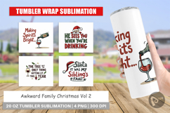 Awkward Christmas Quotes Tumbler Product Image 1