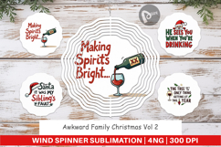 Awkward Christmas Quotes Wind Spinner Product Image 1