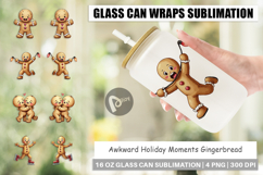 Awkward Holiday Gingerbread Glass Can Product Image 1