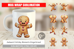 Awkward Holiday Gingerbread Mug Wrap Product Image 1
