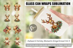 Awkward Holiday Gingerbread Glass Can Product Image 1