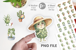 Awkward Introvert Mom Flora Sticker Product Image 1