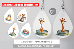 Awkward Pool Party Animal Earring Product Image 1