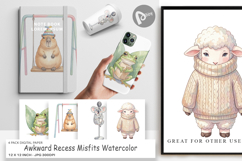 Awkward Recess Misfits Digital Paper Product Image 1