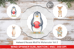 Awkward Recess Misfits Wind Spinner Product Image 1