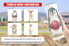 Awkward Recess Misfits Tumbler Product Image 1