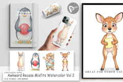 Awkward Recess Misfits Digital Paper Product Image 1