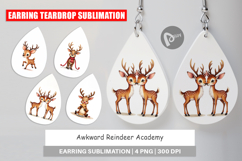 Awkward Reindeer Academy Earring Product Image 1