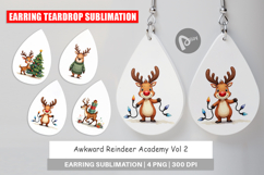 Awkward Reindeer Academy Earring Product Image 1