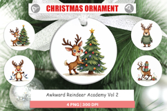 Awkward Reindeer Academy Ornament Product Image 1