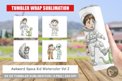 Awkward Space Kid Tumbler Product Image 1