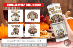 Awkward Turkey Retro Tumbler Product Image 1