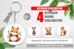 Nordic Woodland Keychain Product Image 1