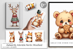 Nordic Woodland Digital Paper Product Image 1