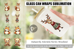 Nordic Woodland Glass Can Product Image 1