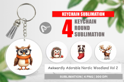 Nordic Woodland Keychain Product Image 1
