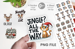 Awkwardly Festive Critters Sticker Product Image 1