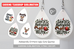 Awkwardly Festive Critters Earring Product Image 1