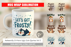 Awkwardly Festive Critters Mug Wrap Product Image 1