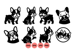 French Bulldog SVG Clipart For Pet Design Use Product Image 1