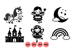 Magical Fairy Tale Silhouette Graphics Product Image 1