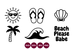 Beach icon for design projects Product Image 1