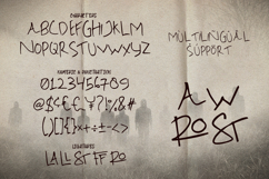 Awrost Handwritten Horror Display Font Product Image 7