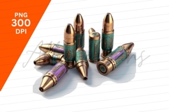 Steampunk Decorative Pen Cartridge Elements Close Up Product Image 1