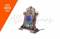 Ornate Turquoise And Bronze Fantasy Backpack Product Image 1